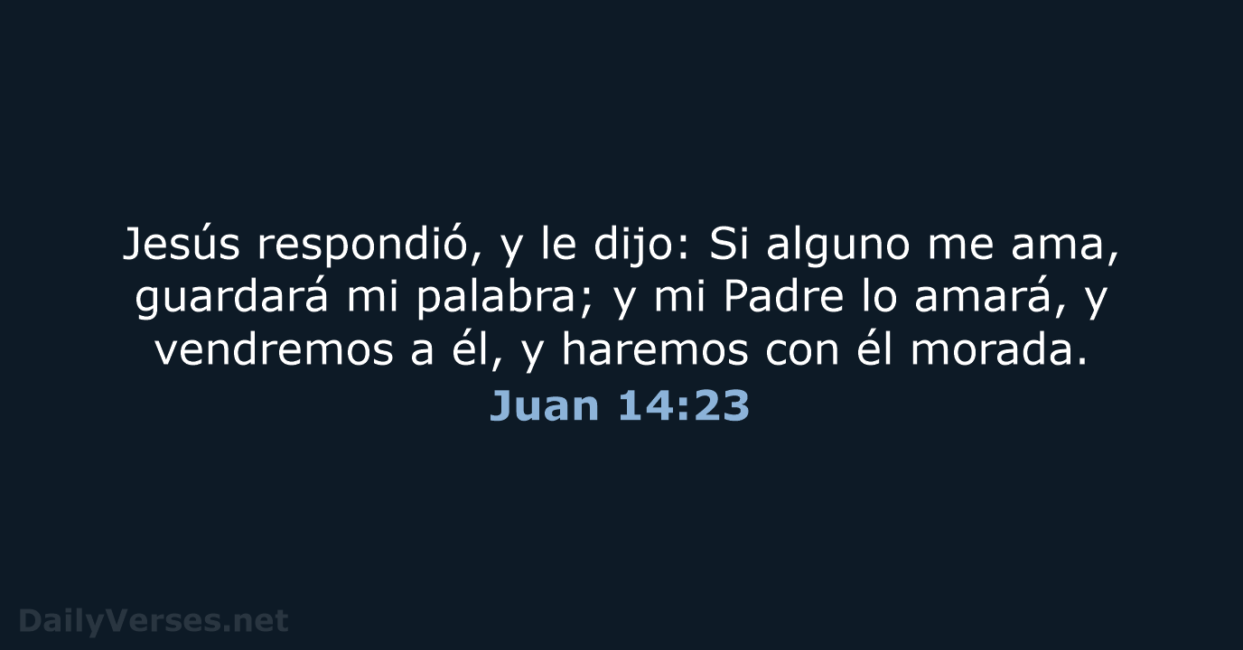 Juan 14:23 - LBLA