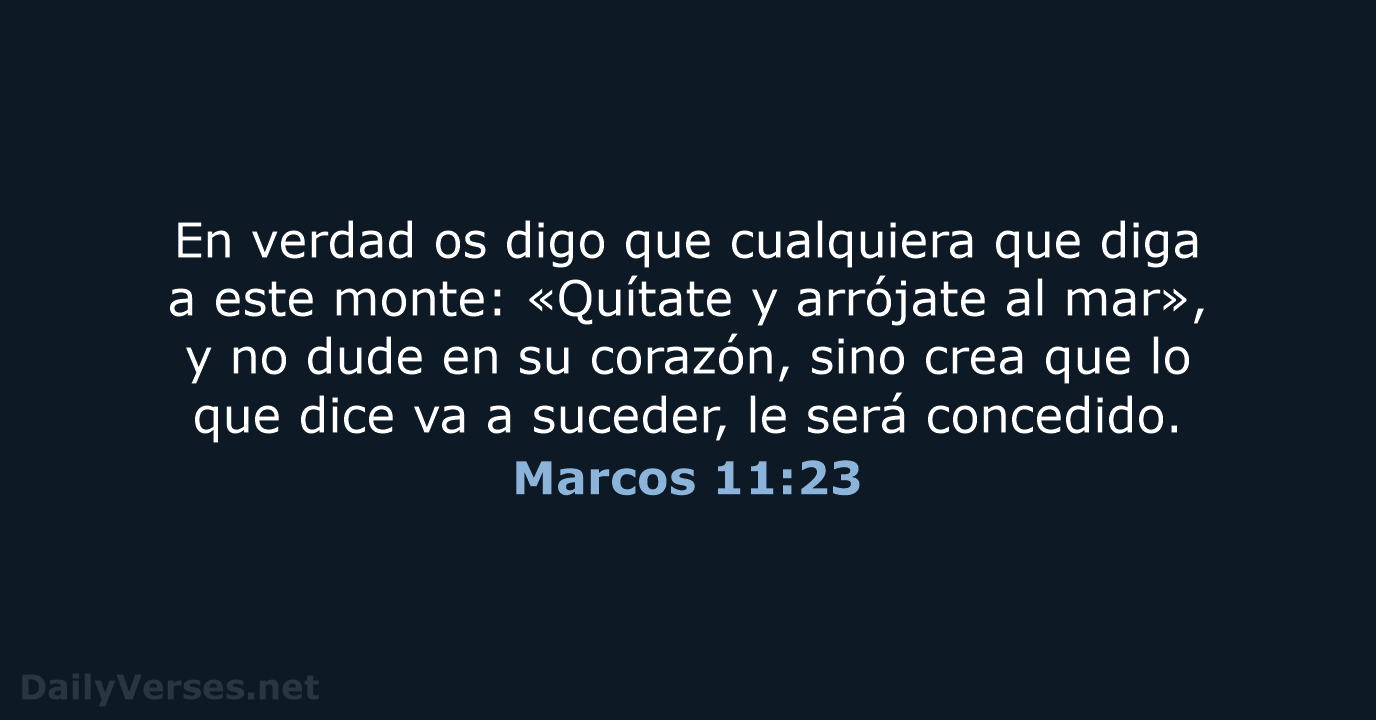 Marcos 11:23 - LBLA