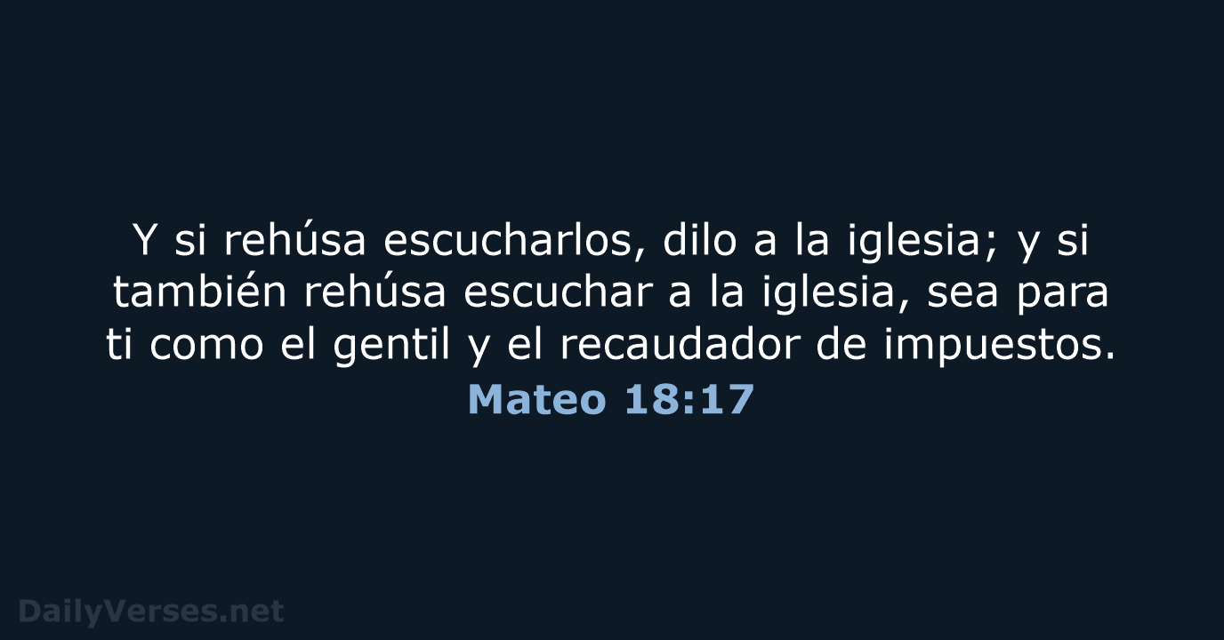 Mateo 18:17 - LBLA