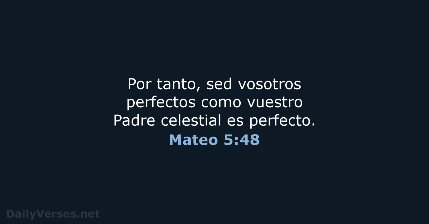 Mateo 5:48 - LBLA