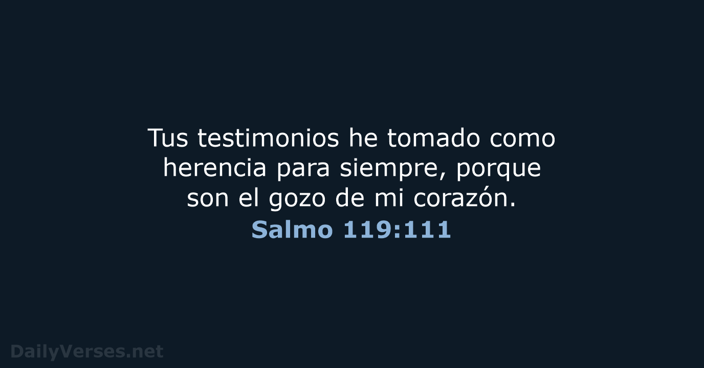 Salmo 119:111 - LBLA