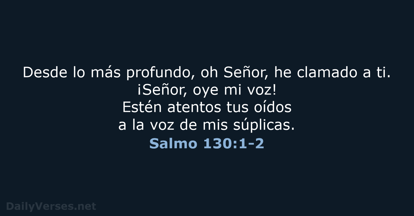 Salmo 130:1-2 - LBLA