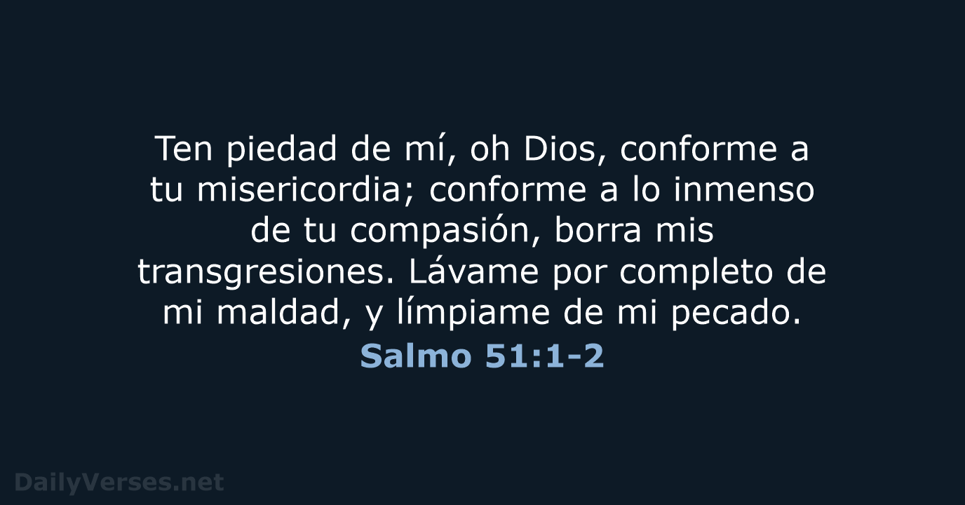 Salmo 51:1-2 - LBLA