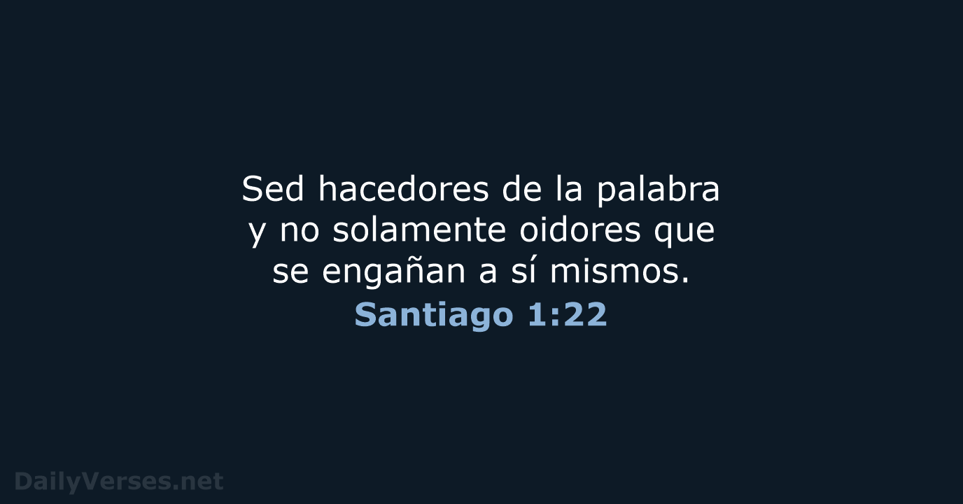 Santiago 1:22 - LBLA