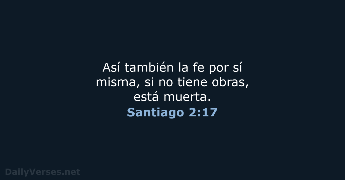 Santiago 2:17 - LBLA
