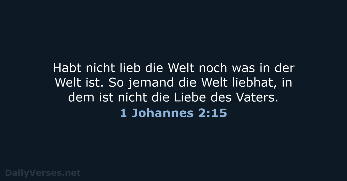 1 Johannes 2:15 - LU12