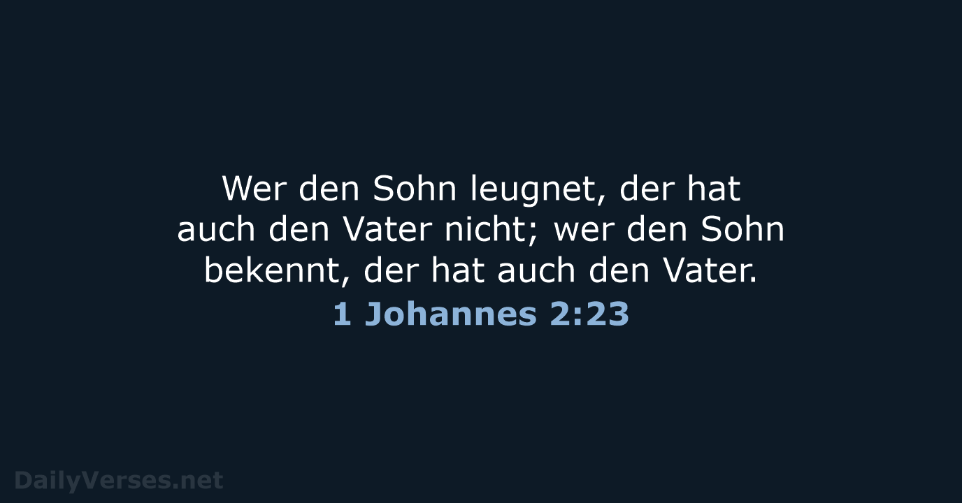 1 Johannes 2:23 - LU12