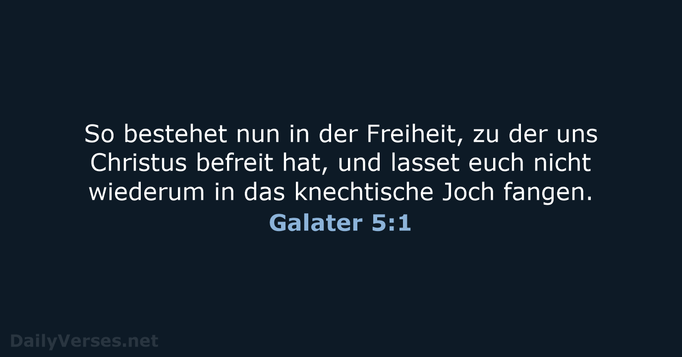 Galater 5:1 - LU12