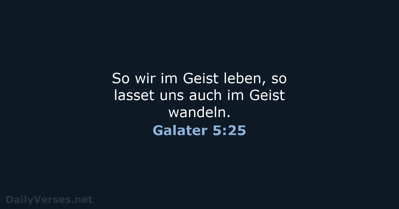 Galater 5:25 - LU12