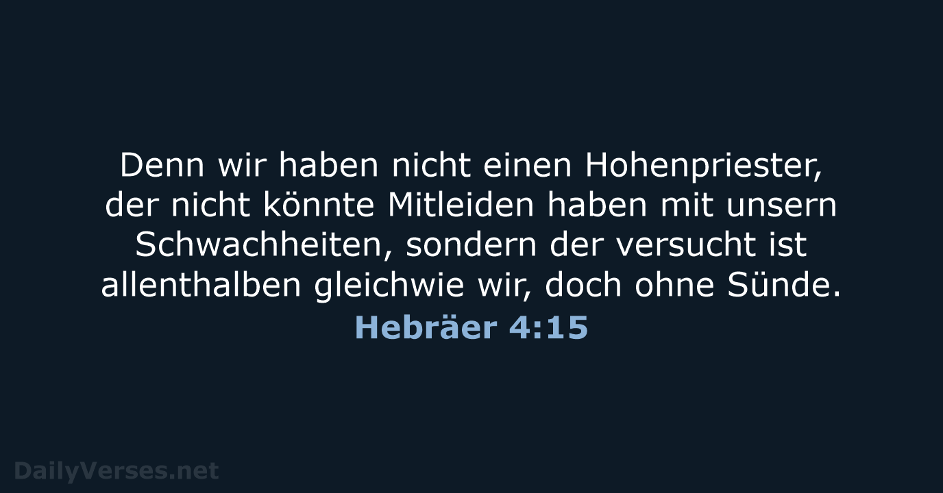Hebräer 4:15 - LU12