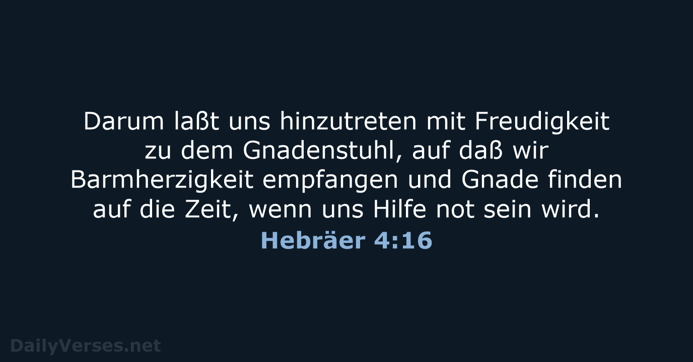 Hebräer 4:16 - LU12