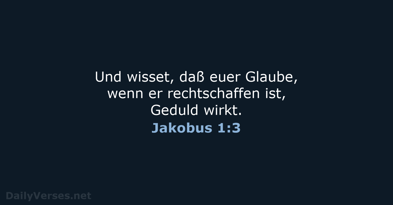 Jakobus 1:3 - LU12