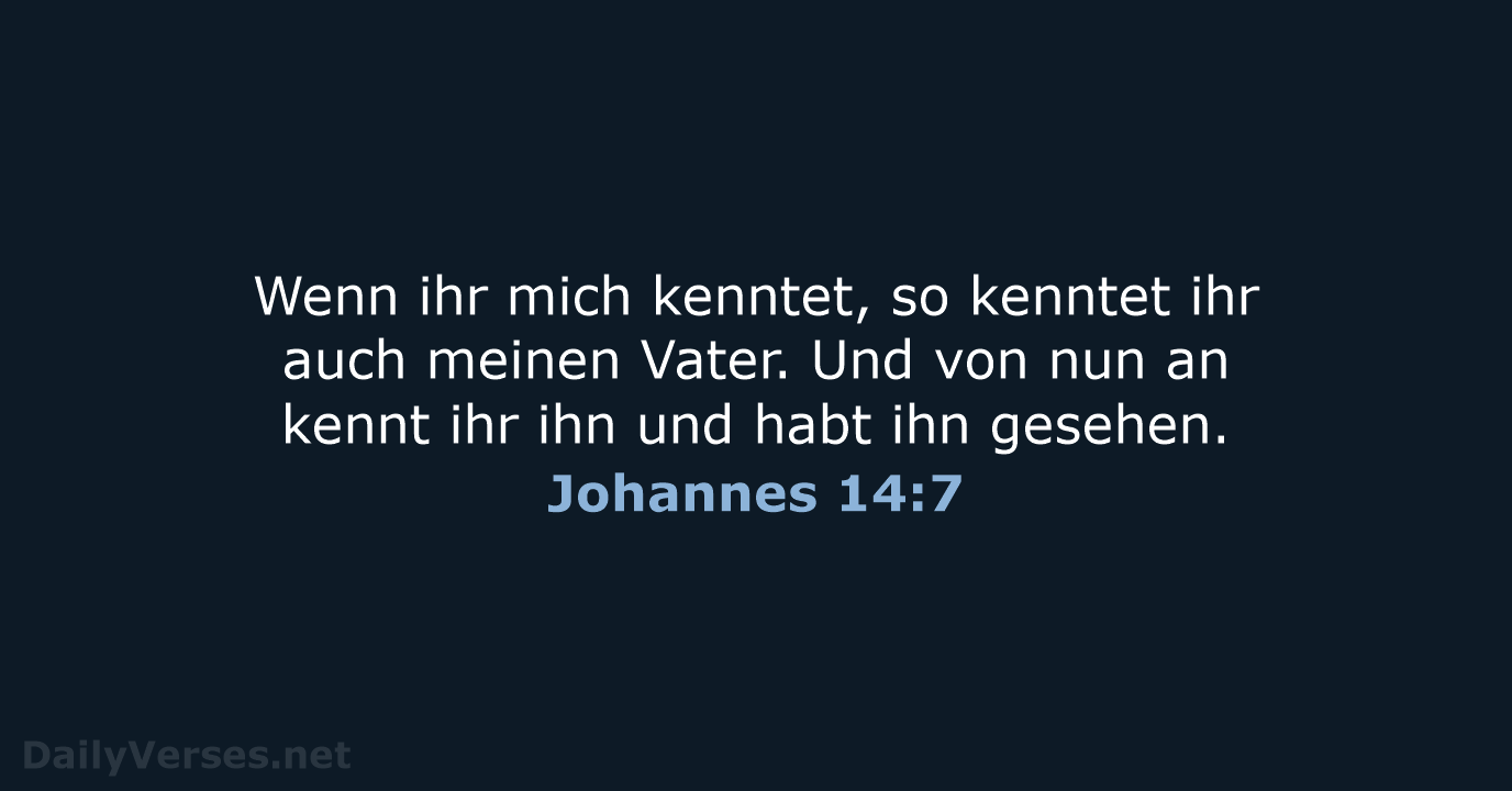 Johannes 14:7 - LU12