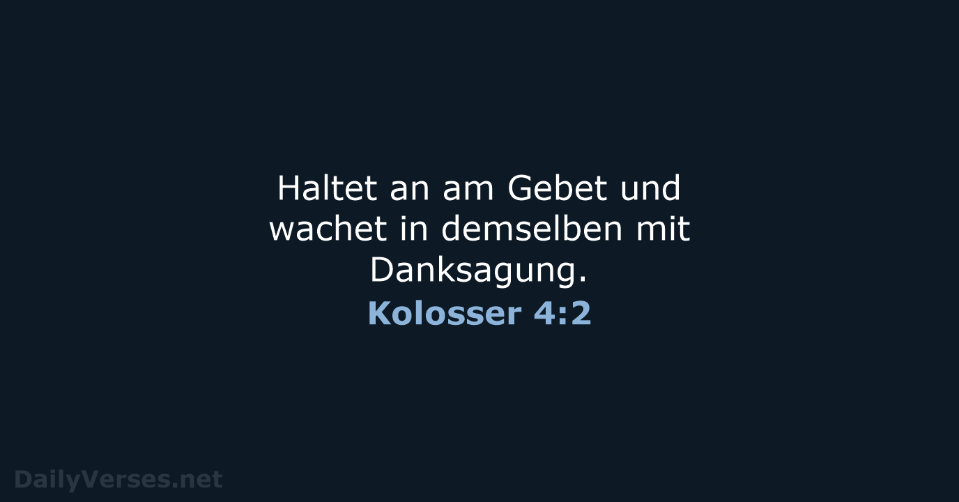 Kolosser 4:2 - LU12