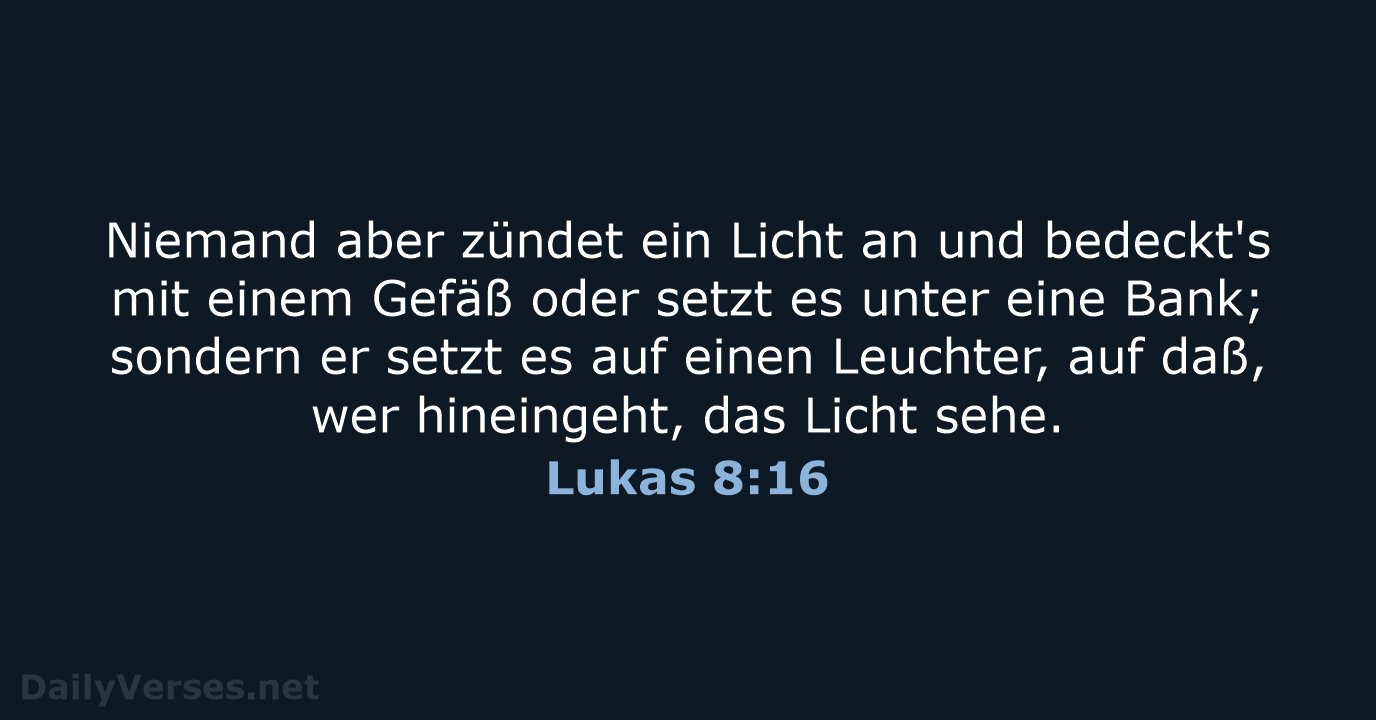 Lukas 8:16 - LU12