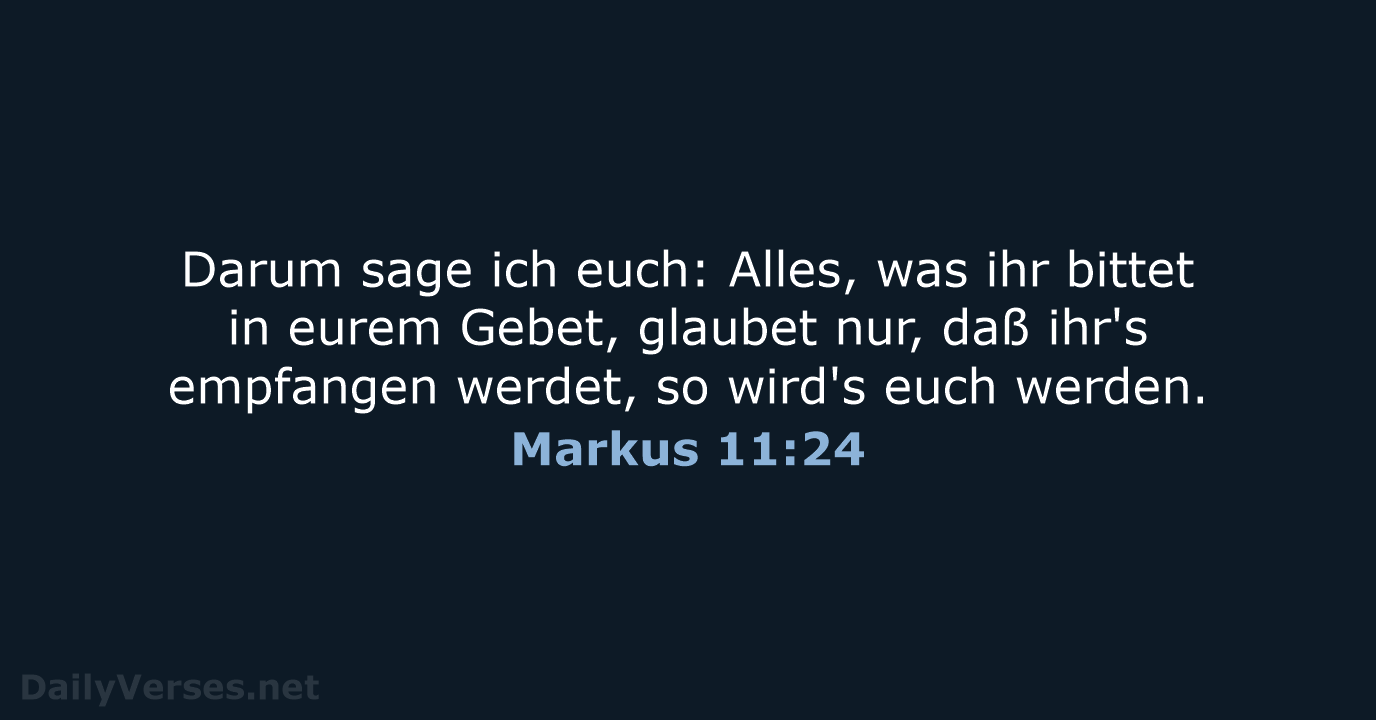 Markus 11:24 - LU12
