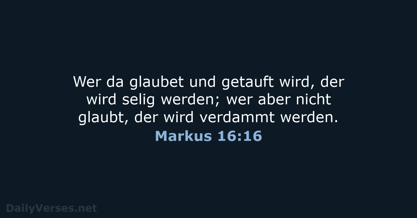 Markus 16:16 - LU12