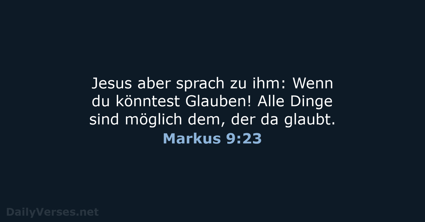 Markus 9:23 - LU12