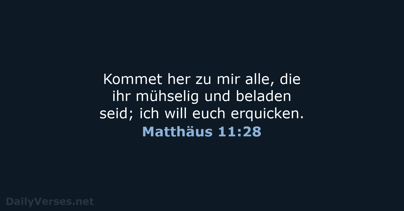 Matthäus 11:28 - LU12