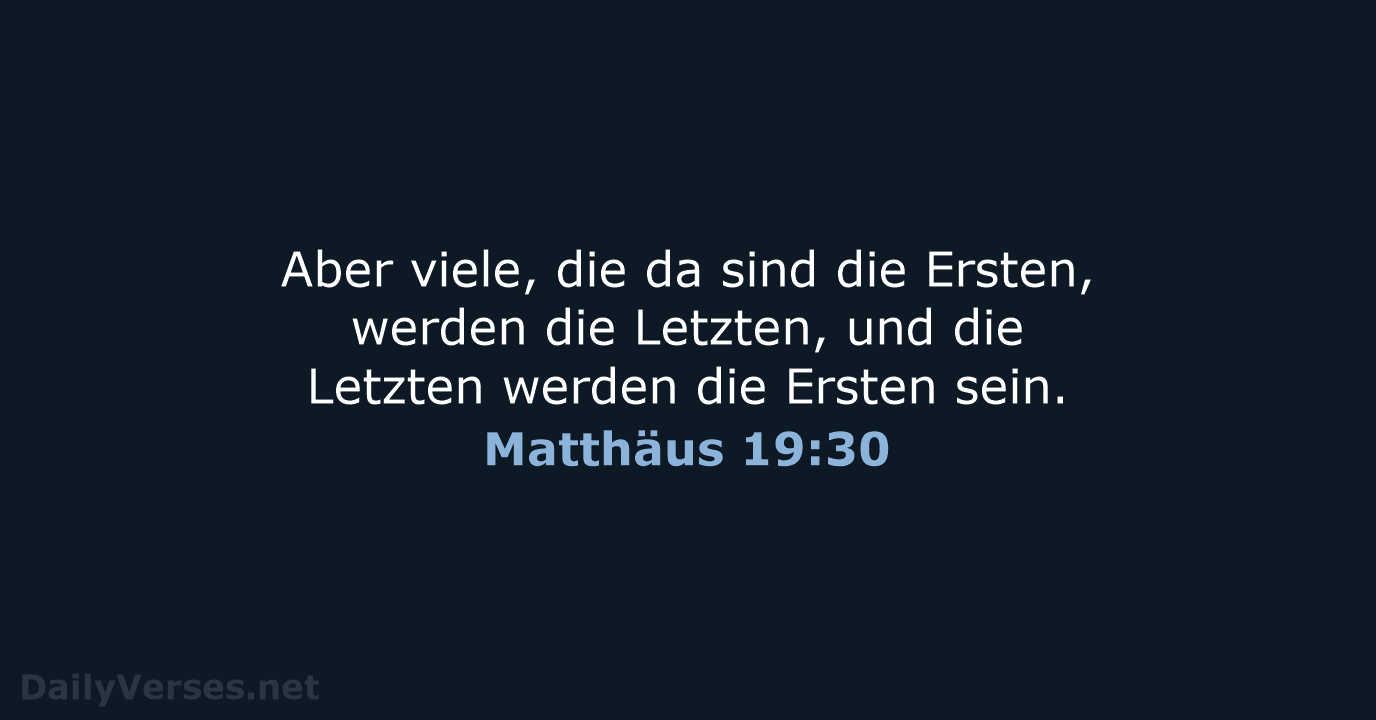 Matthäus 19:30 - LU12