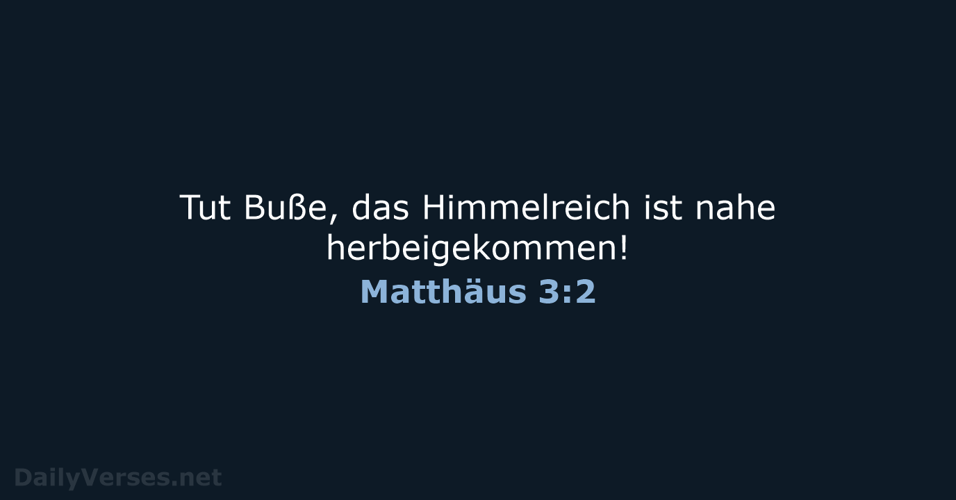 Matthäus 3:2 - LU12