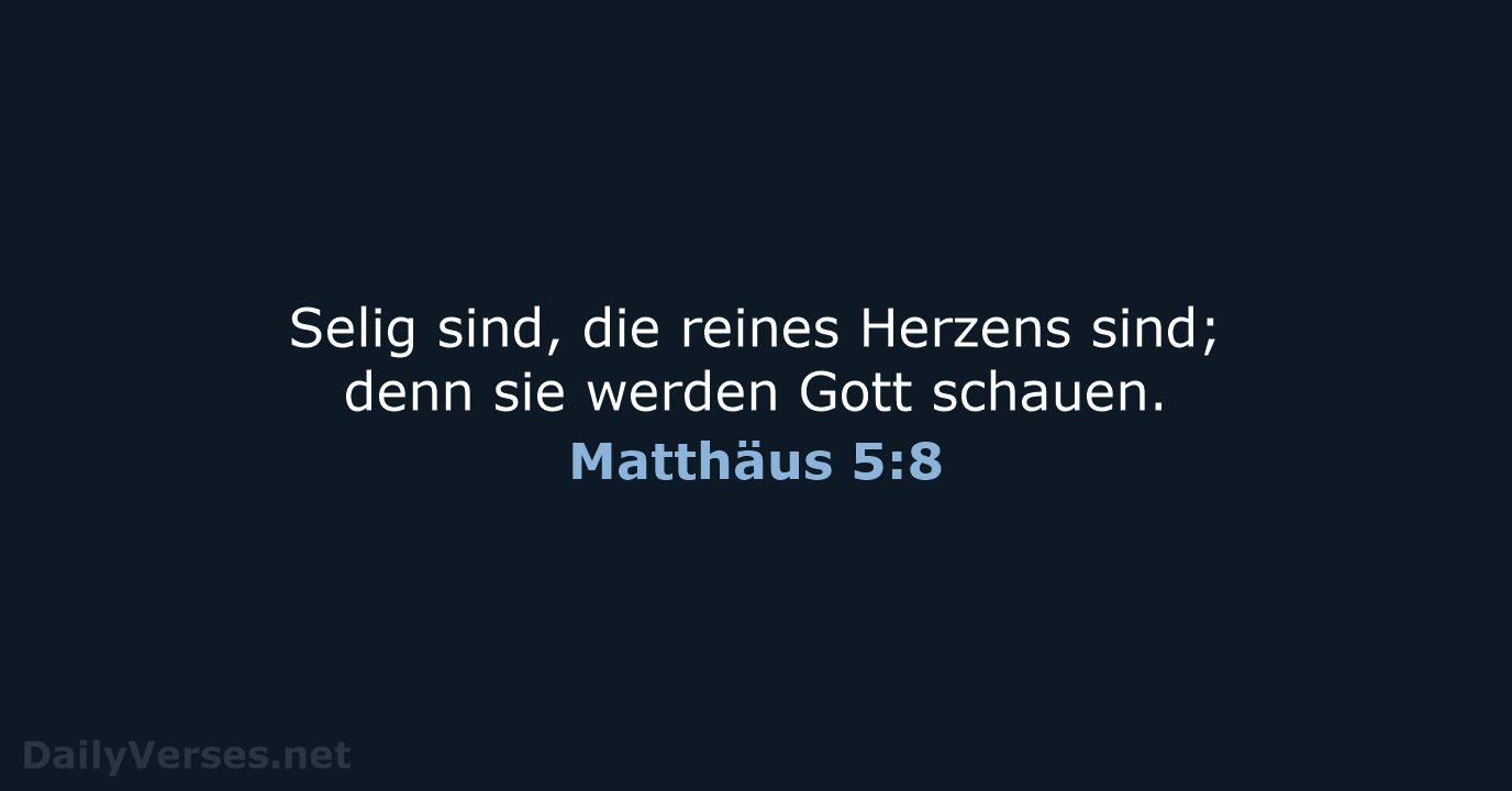 Matthäus 5:8 - LU12