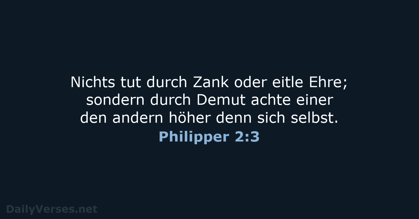 Philipper 2:3 - LU12