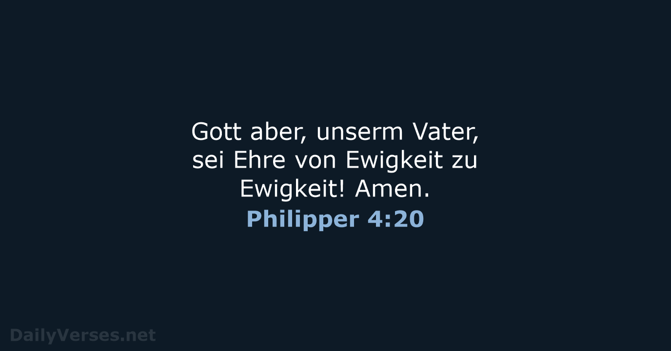 Philipper 4:20 - LU12