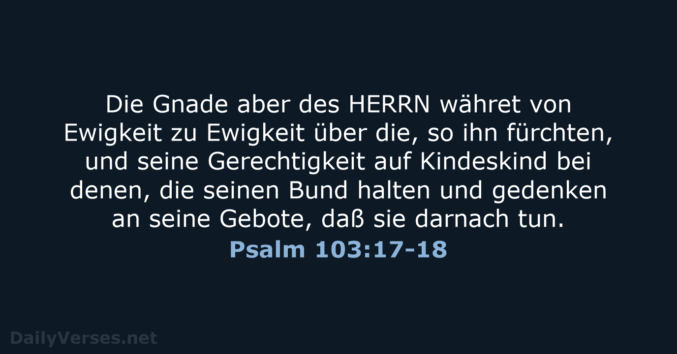 Psalm 103:17-18 - LU12