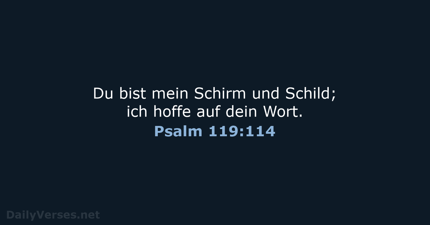 Psalm 119:114 - LU12
