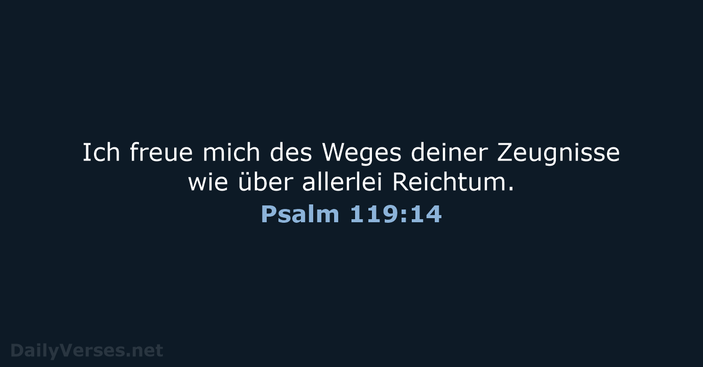 Psalm 119:14 - LU12
