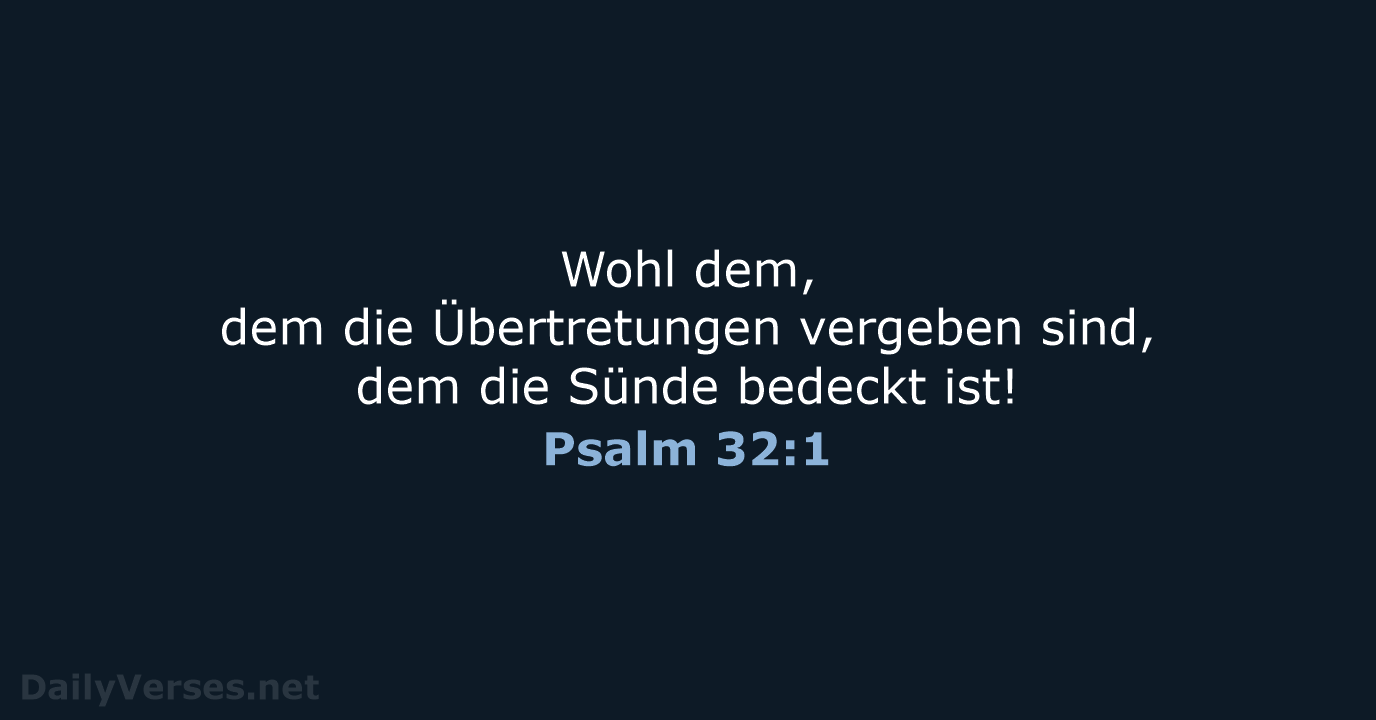Psalm 32:1 - LU12