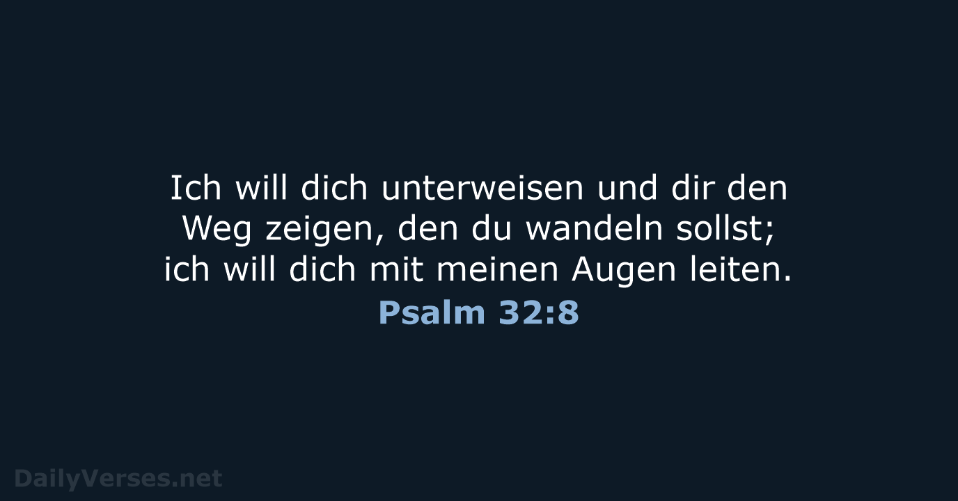 Psalm 32:8 - LU12