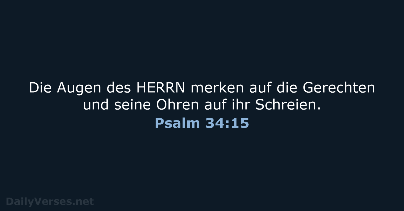 Psalm 34:15 - LU12