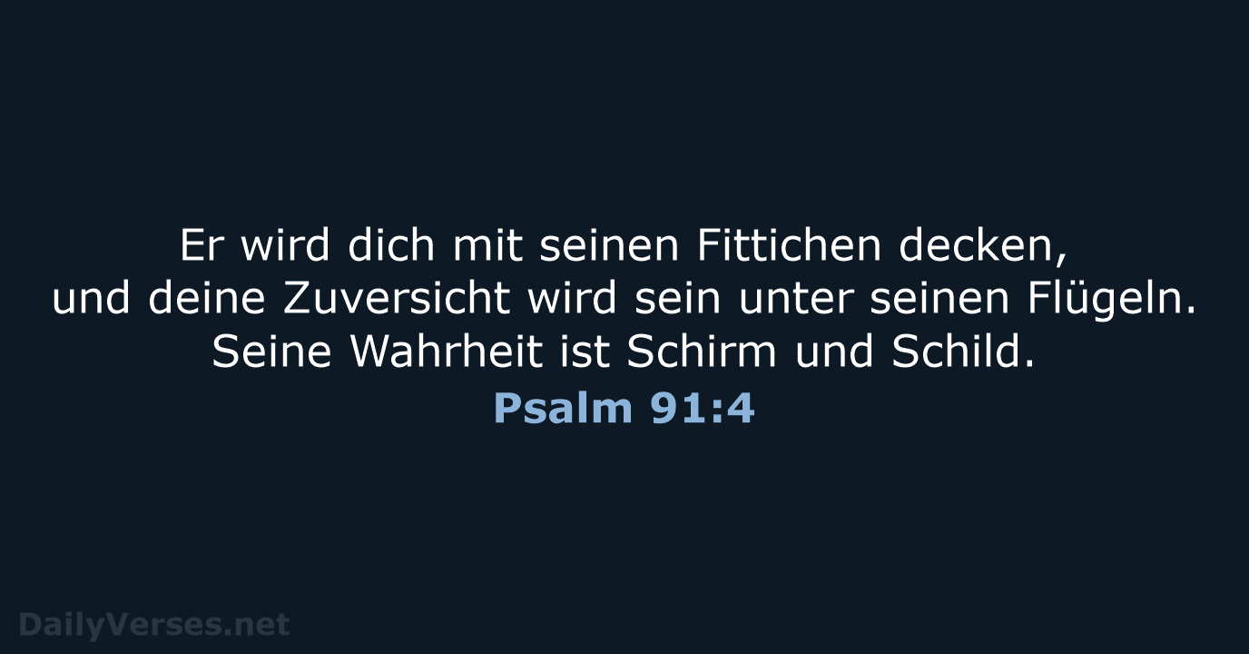 Psalm 91:4 - LU12