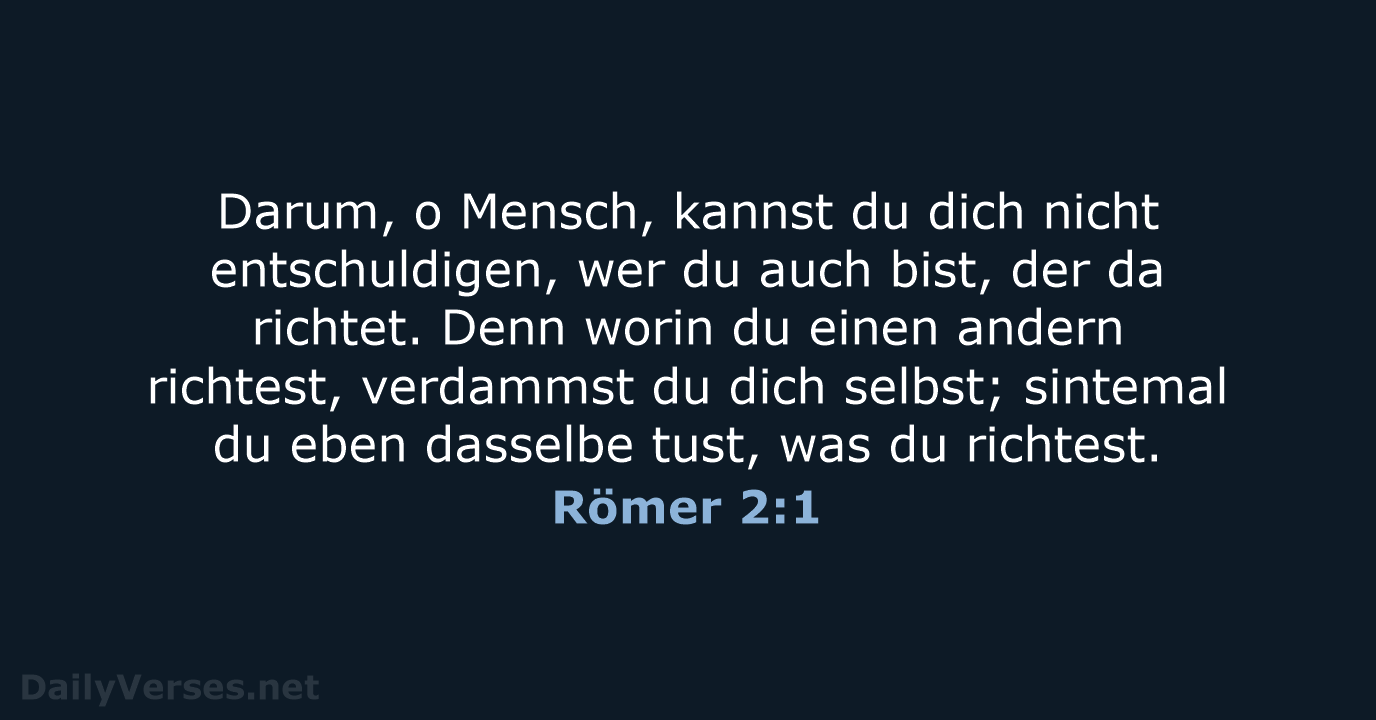 Römer 2:1 - LU12