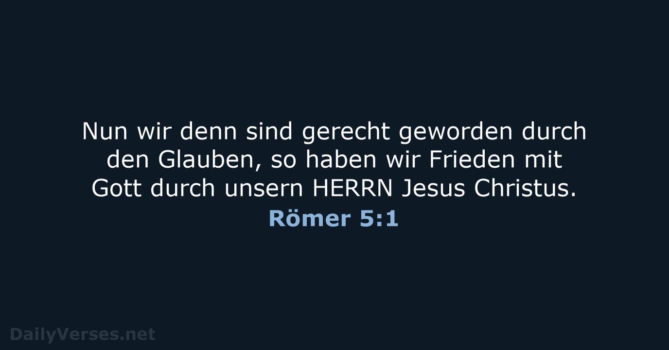Römer 5:1 - LU12
