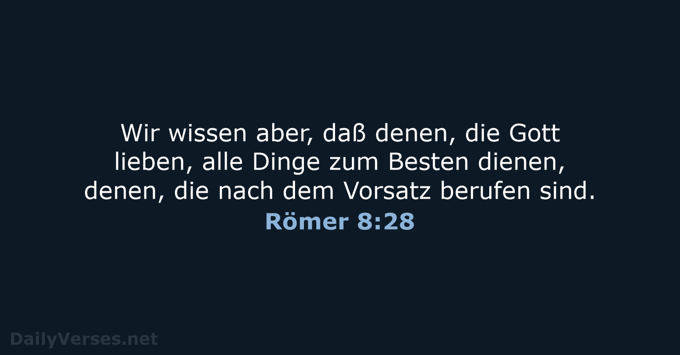 Römer 8:28 - LU12