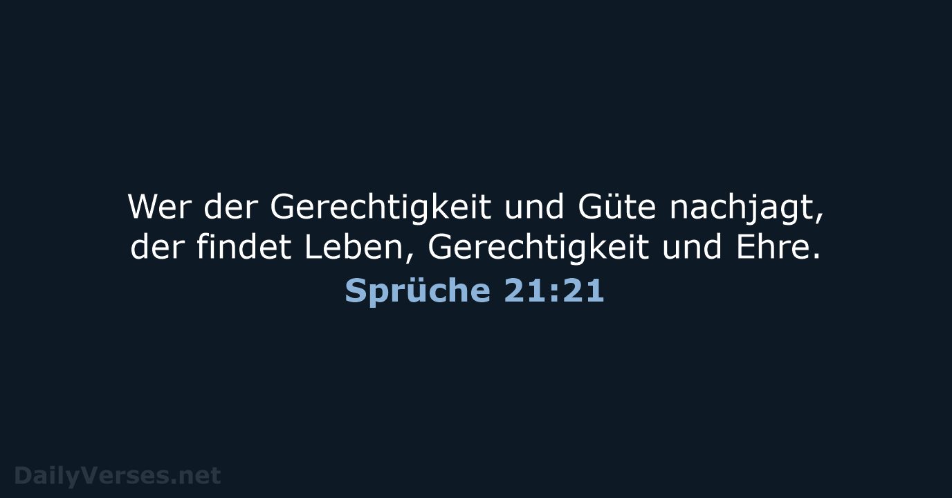 Sprüche 21:21 - LU12