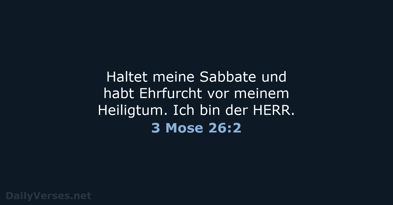 3 Mose 26:2 - LUT