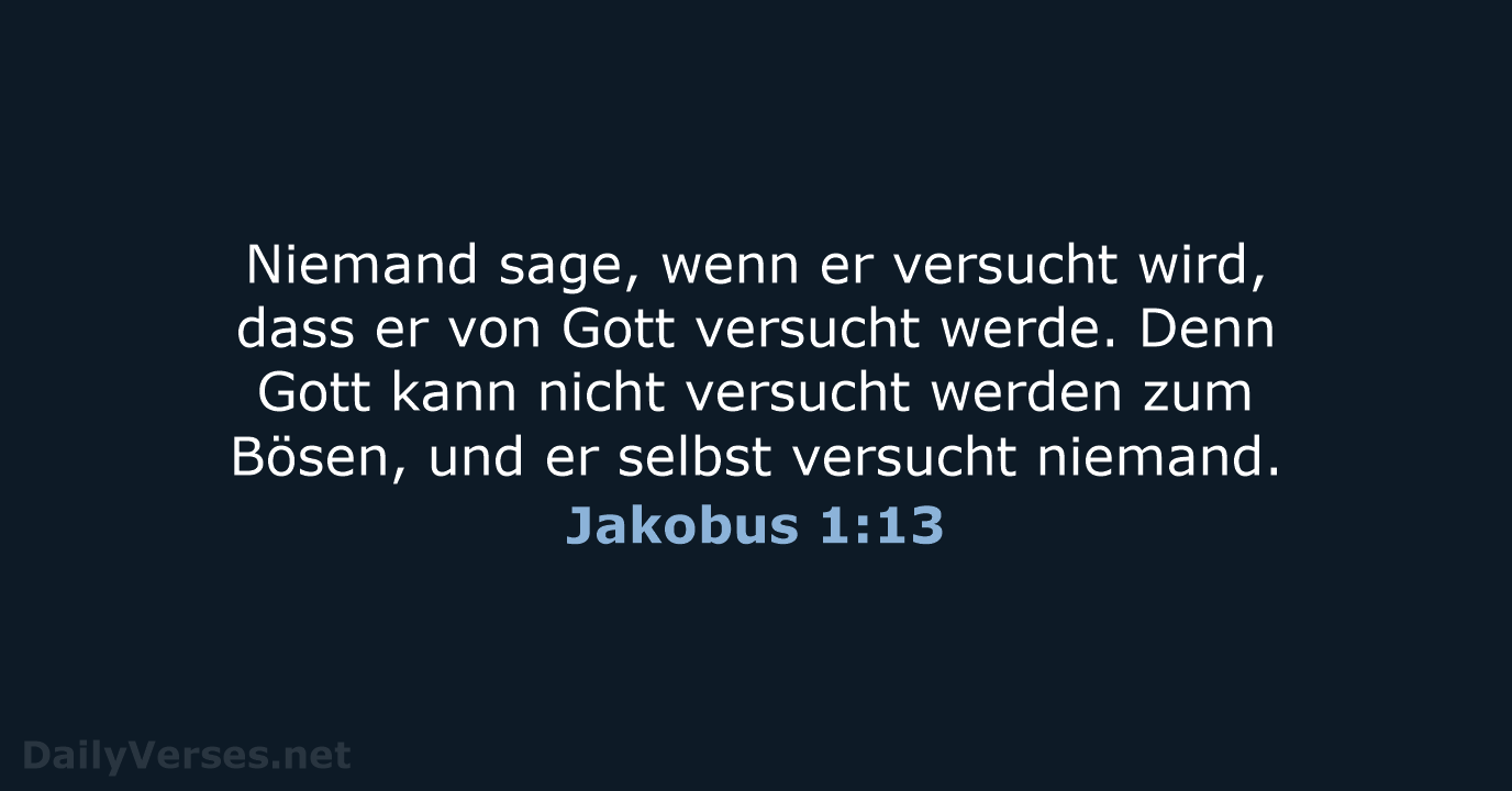 Jakobus 1:13 - LUT