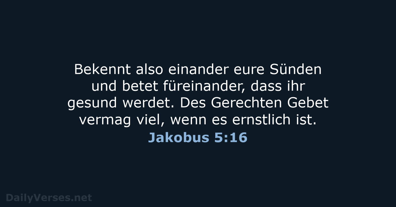 Jakobus 5:16 - LUT