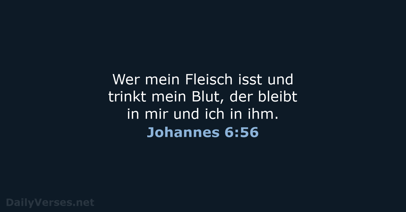 Johannes 6:56 - LUT