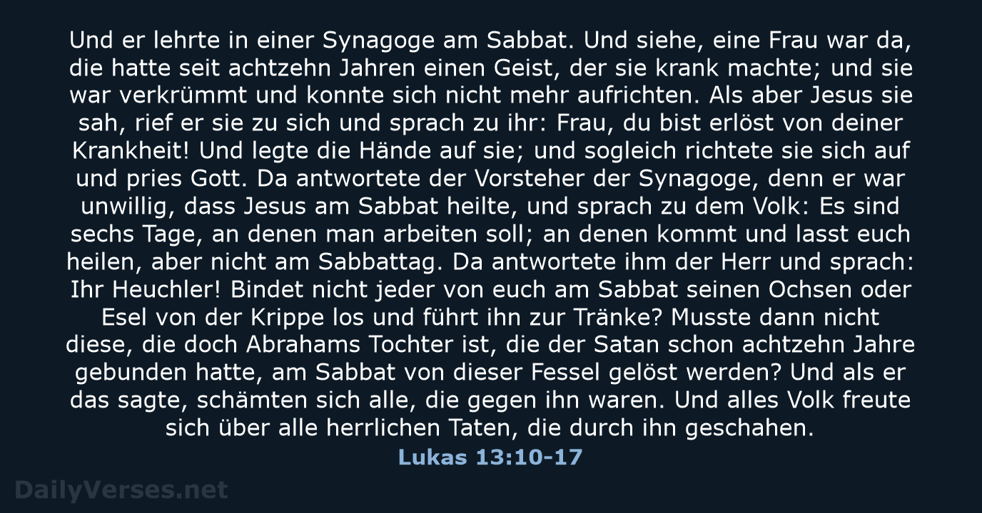Lukas 13:10-17 - LUT