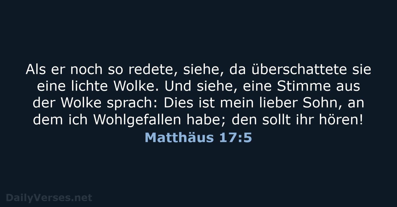 Matthäus 17:5 - LUT