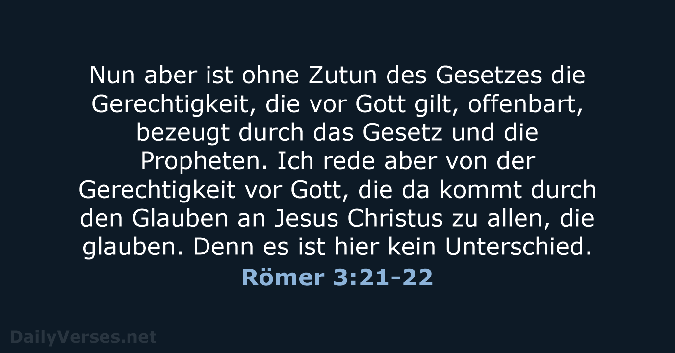 Römer 3:21-22 - LUT