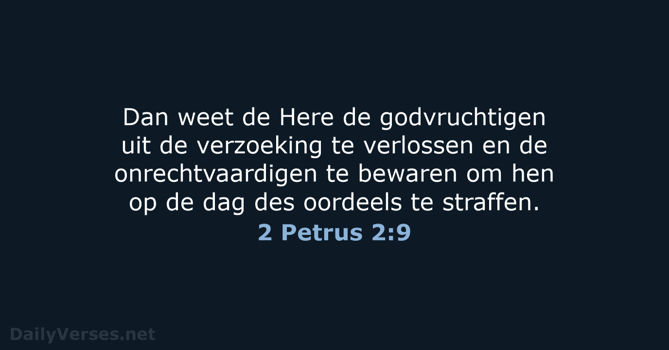 2 Petrus 2:9 - NBG
