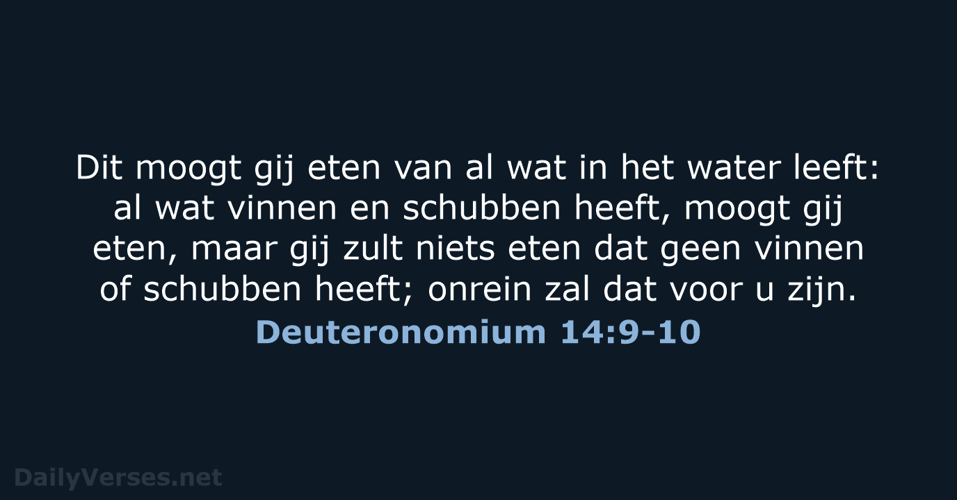 Deuteronomium 14:9-10 - NBG