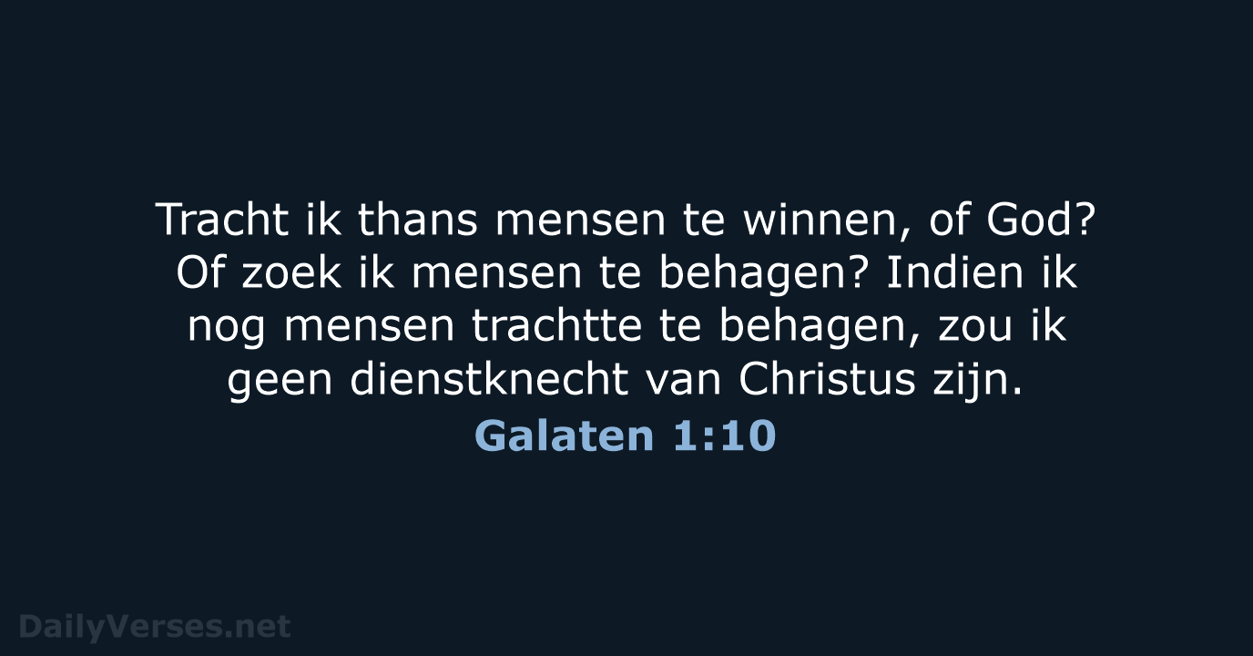 Galaten 1:10 - NBG