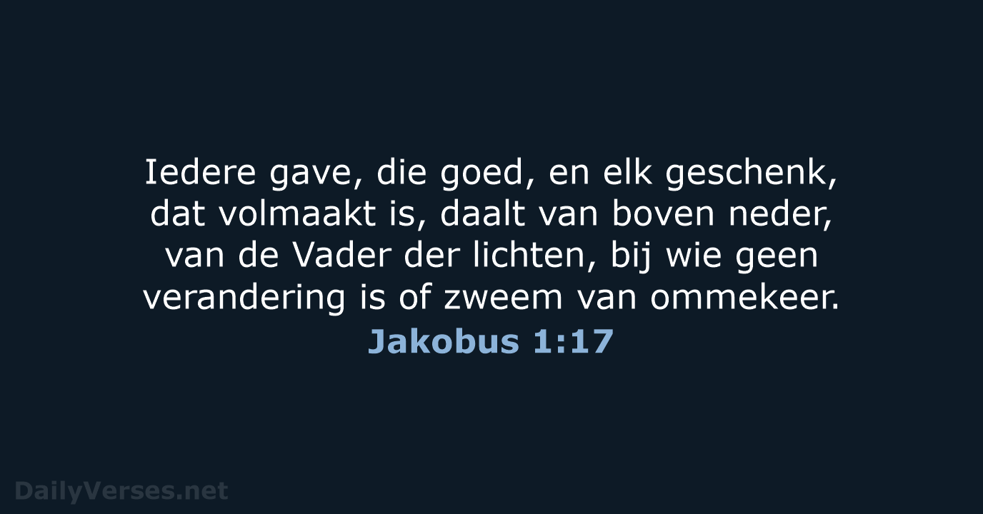 Jakobus 1:17 - NBG